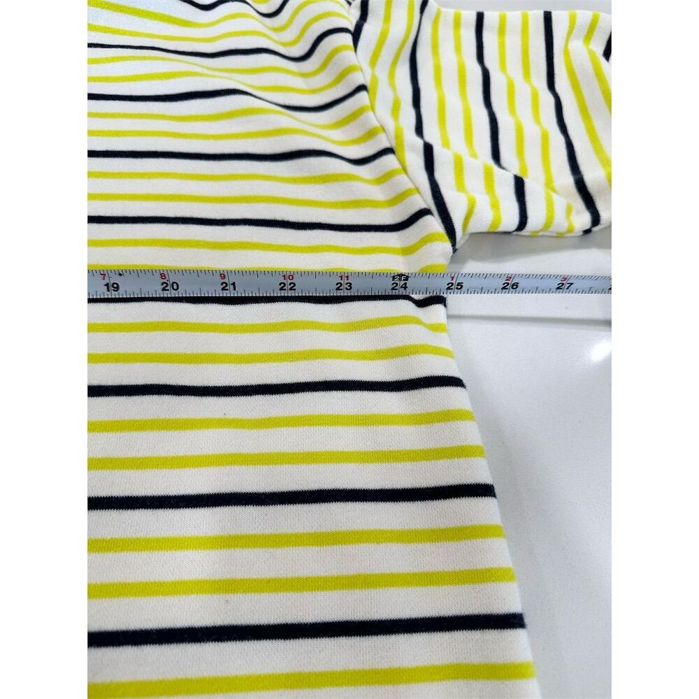 Talbots Women's‎ 2XP Striped French Terry Half Zip Petites Pullover Yellow - Picture 6 of 7